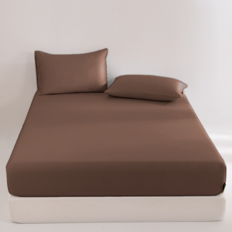Fitted Bed Sheets Deep Pocket - ผ้าปูที่นอนแบบรัดมุม 100% ยูคาลิปตัส ไลโอเซลล์ เนื้อผ้าเย็นสบาย พร้อมกระเป๋าลึก