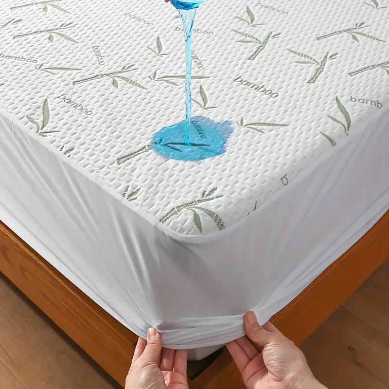 Waterproof Mattress Protector Breathable - 1 PC ไม้ไผ่ที่นอน Protector,Breathable และ Cooling
