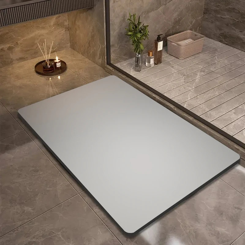 Quick Dry Diatomite Bath Mat - VIKAMA แผ่นรองอาบน้ำไดอะตอมไมต์สีทึบ แห้งเร็ว นุ่ม ซึมซับได้ดี พรมปูพื้นกันลื่น