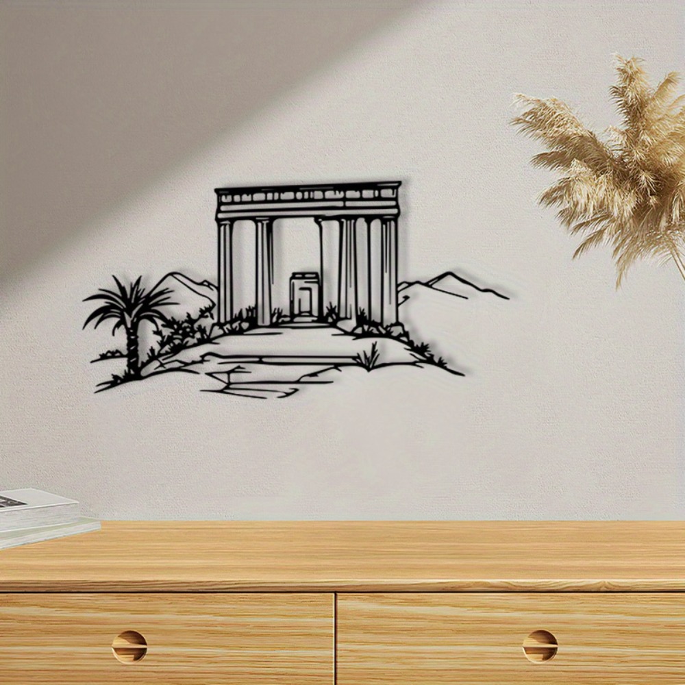 Home Decor - CIFBUY งานศิลปะติดผนังเหล็ก ภาพวาดศาสนา ประติมากรรมโลหะ เคลือบผงสี ของขวัญเชิงวัฒนธรรม