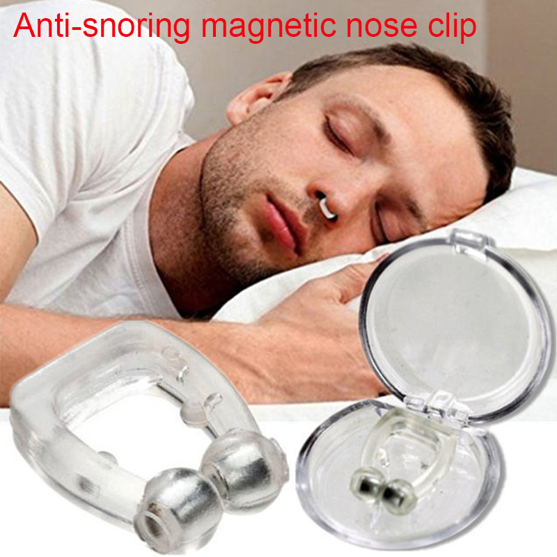 Anti Snore Contour Pillow - คลิปหนีบจมูกซิลิโคนแม่เหล็กป้องกันการนอนกรน 1/2/4 ชิ้น ช่วยหายใจสะดวก ปรับปรุงการนอนหลับ แก้อาการหยุดหายใจขณะหลับ