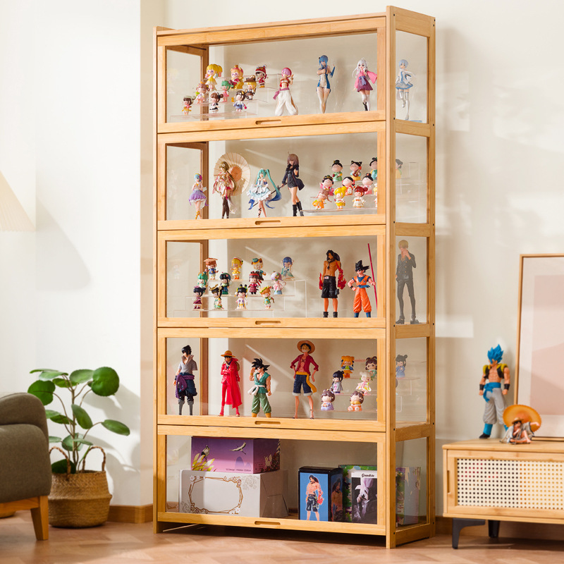 Storage & Organization - ตู้โชว์อะคริลิคใสขนาดใหญ่, ตู้เก็บโมเดลของเล่น, ตู้กันฝุ่น, ตู้โชว์แบบพลิกได้