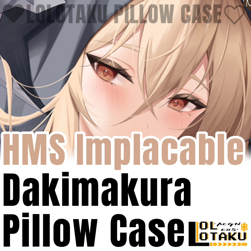 Bedding - ปลอกหมอนข้าง HMS Implacable Dakimakura Azur Lane
