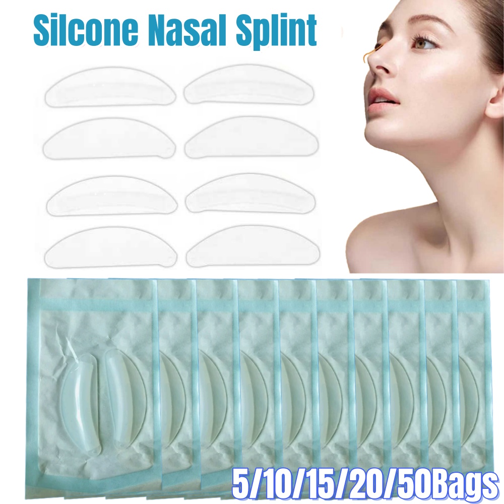 Anti Snore Contour Pillow - 10-100PCS สุขภาพ Medical Septoplasty ซิลิโคนจมูก Splint