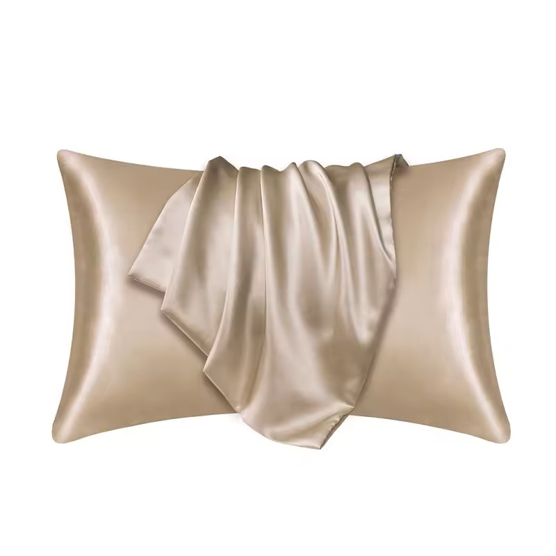 Satin Silk Pillowcase Hair Skin - ปลอกหมอนผ้าไหม ปลอกหมอนซาตินเนื้อนุ่ม ปลอกหมอนเพื่อความงามของเส้นผม ปลอกหมอนแสนสบาย ของตกแต่งบ้าน ขนาดมาตรฐาน/ควีนไซส์