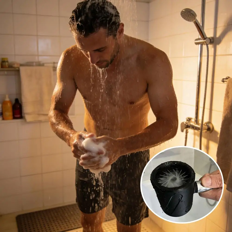 High Pressure Shower Head Handheld - หัวฝักบัวแรงดันสูงแบบมือถือ, หัวฉีดทำความสะอาดแบบเกลียวสำหรับผู้ชาย, อุปกรณ์ห้องน้ำพิมพ์ลาย 3 มิติ, เครื่องมือล้างเท้าสัตว์เลี้ยง