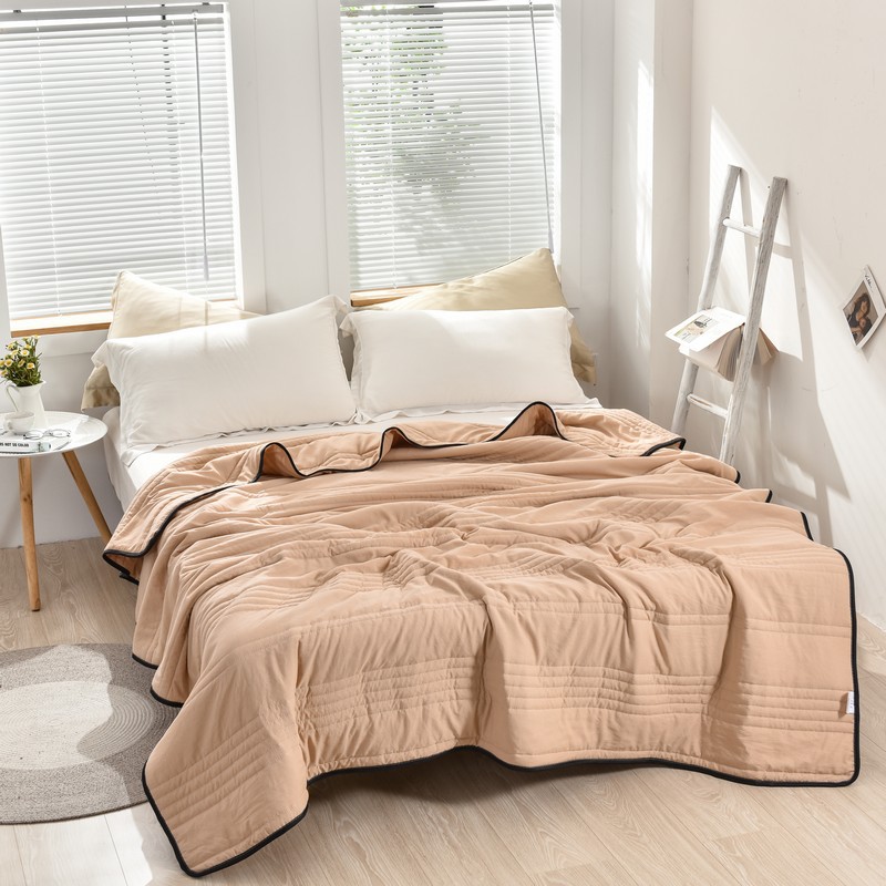 Cooling Blanket Hot Sleepers - ผ้าห่มฤดูร้อนแบบเย็นสบาย สีพื้น ผ้าห่มบาง น้ำหนักเบา สำหรับผู้ที่นอนร้อน