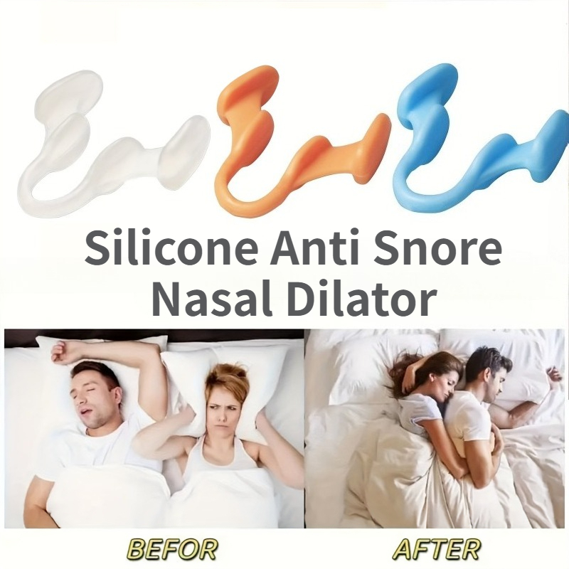 Anti Snore Contour Pillow - ที่หนีบจมูกซิลิโคนกันกรน 10 ชิ้น ที่หนีบจมูกแบบใส ช่วยหยุดการกรน ปรับปรุงการนอนหลับ