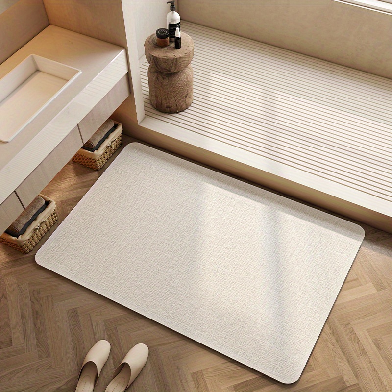 Quick Dry Diatomite Bath Mat - แผ่นรองอาบน้ำไดอะตอมไมต์ แห้งเร็ว ซึมซับดีเยี่ยม กันลื่น สำหรับห้องน้ำ ห้องครัว