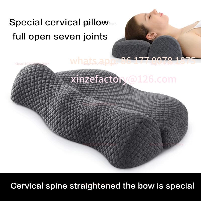 Memory Foam Orthopedic Pillow Neck Pain - หมอนรองคอเมมโมรี่โฟมปรับได้ รุ่นปี 2025 สำหรับนอนตะแคง รองรับสรีระ ช่วยบรรเทาอาการปวดคอ