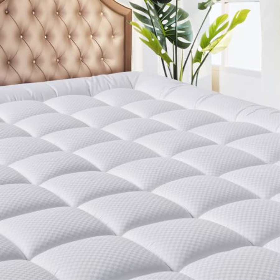 Waterproof Mattress Protector Breathable - แผ่นรองที่นอน - แผ่นรองที่นอนระบายอากาศเย็นสบาย, ผ้าคลุมที่นอนแบบเย็บติด, ผ้าคลุมที่นอนแบบ Pillow