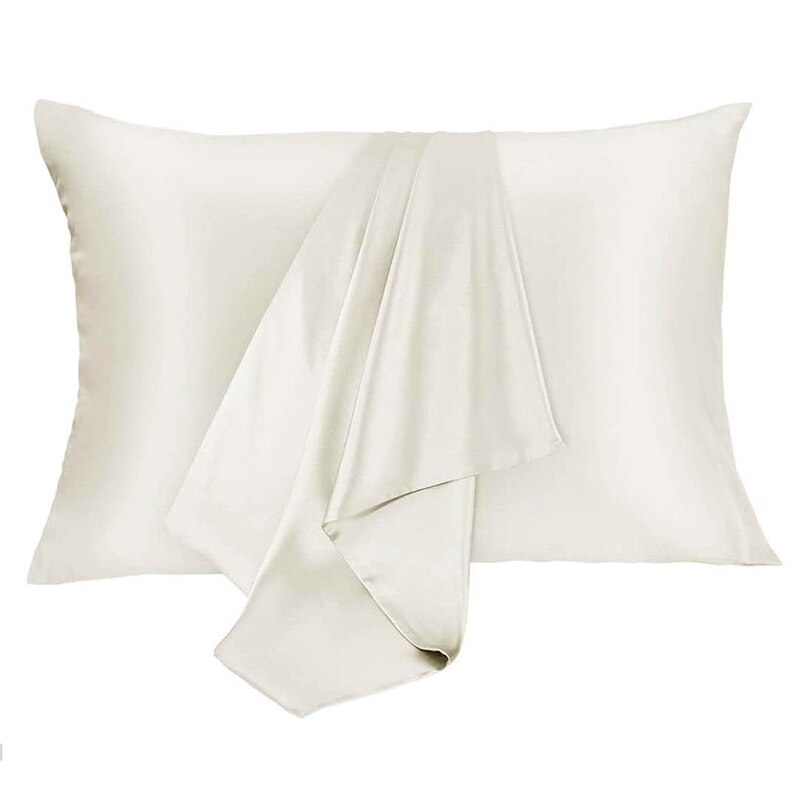 Satin Silk Pillowcase Hair Skin - ปลอกหมอนผ้าซาตินปลอกหมอนผ้าไหมจำลองพร้อมฝาปิดทรงซองจดหมายสำหรับห้องนอนสำนักงานห้องนั่งเล่นไม่มีหมอน