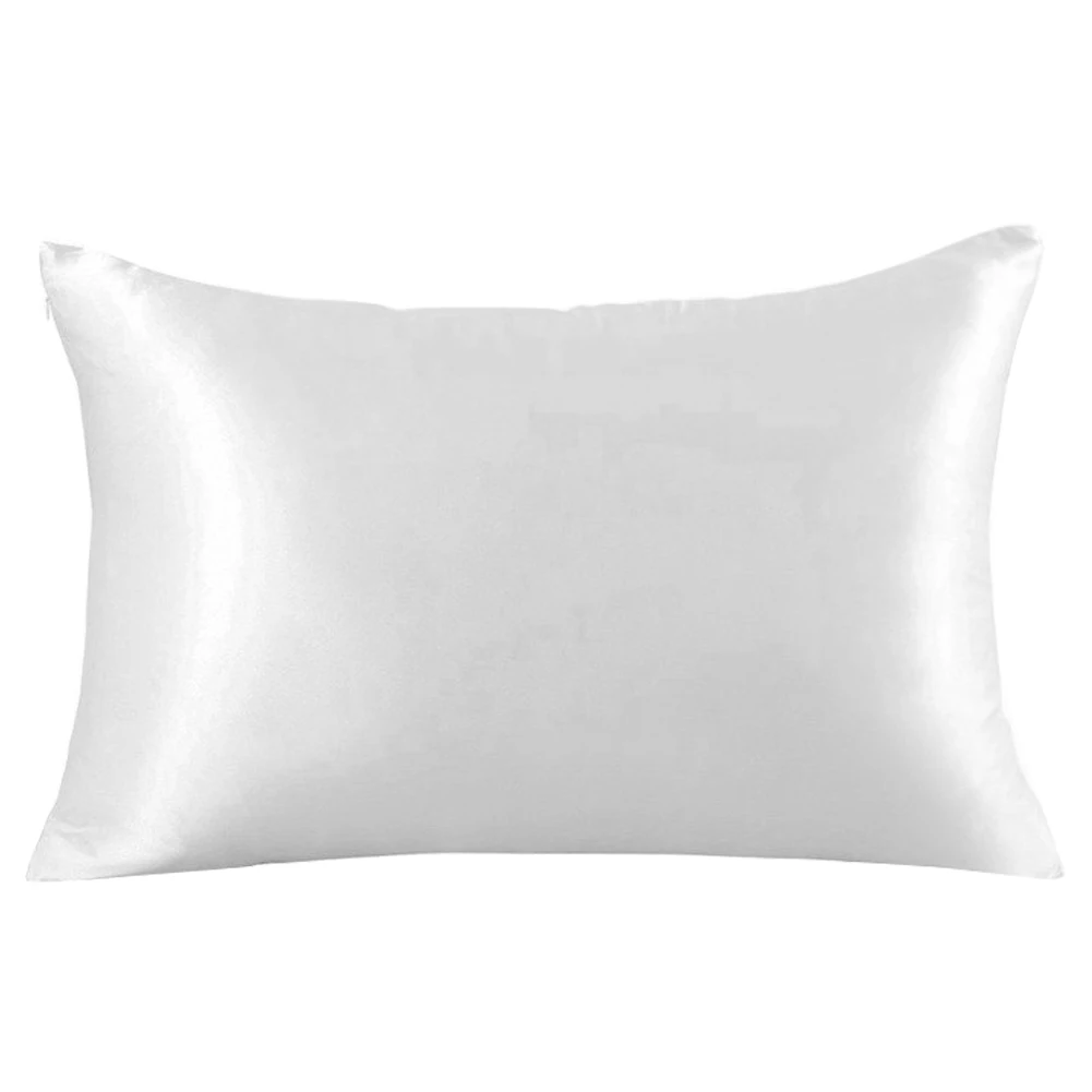 Satin Silk Pillowcase Hair Skin - ใหม่ผ้าไหมซาตินหมอนสําหรับผมและผิวหน้าเพื่อป้องกันริ้วรอยซ่อนพร้อมซิปอุปกรณ์เสริม 1 ชิ้น