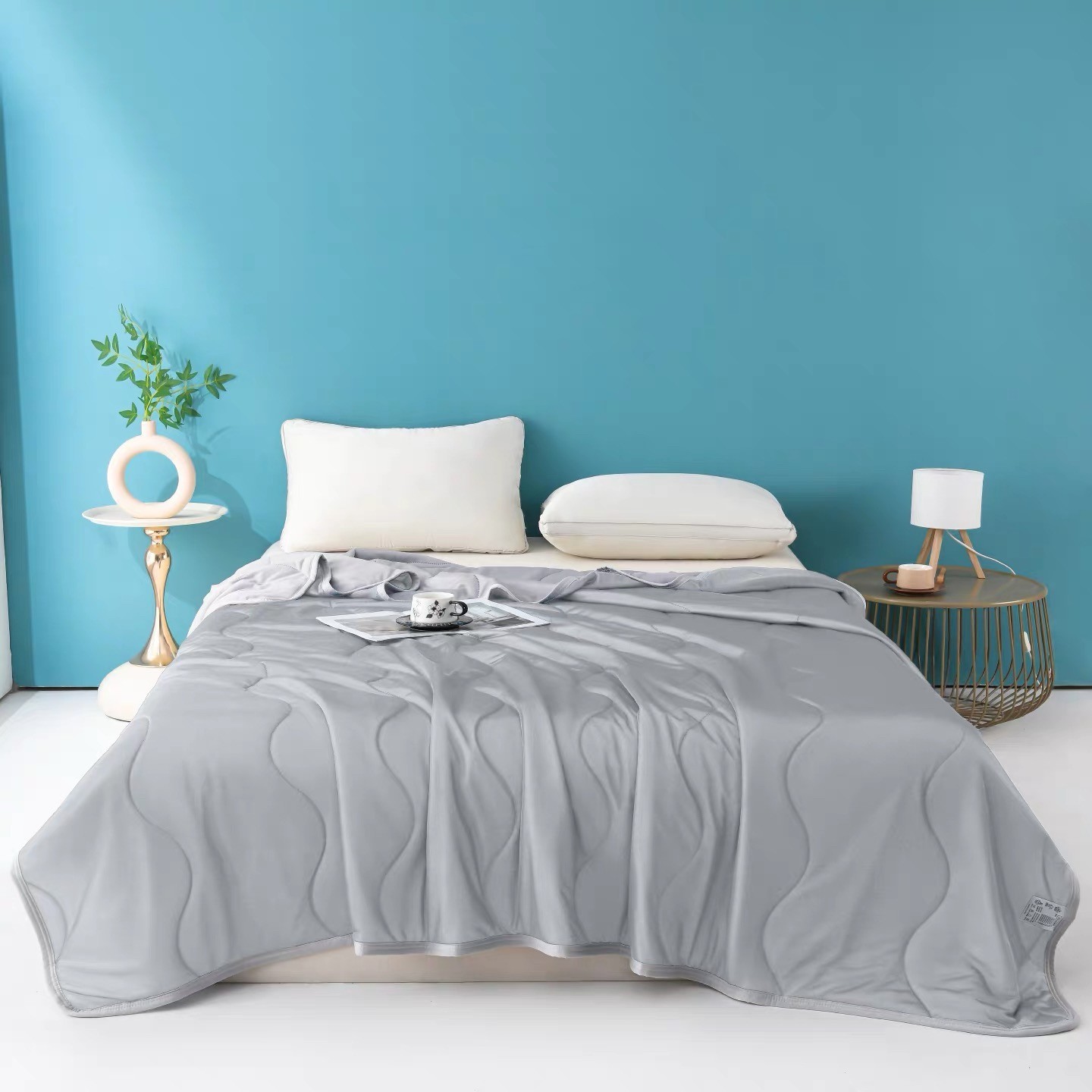 Cooling Blanket Hot Sleepers - ผ้าห่มน้ำหนักเบา ระบายอากาศได้ดี ช่วยลดความร้อน เหมาะสำหรับผู้ที่นอนร้อนในฤดูร้อน ผ้าห่มนุ่มสบาย