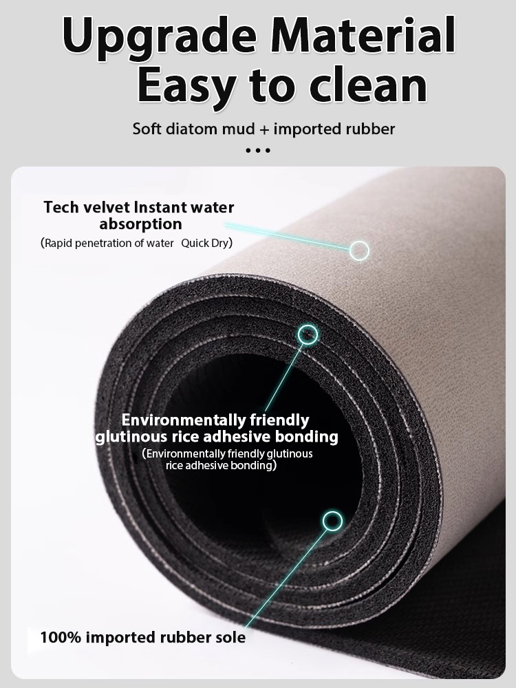 Nordic Geometric Diatomite Bat - Quick Dry Diatomite Bath Mat บทวิจารณ์และราคา