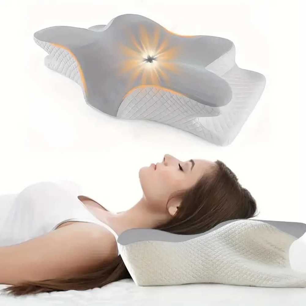 หมอนเมมโมรี่โฟม รูปทรงผีเสื้อ  - Memory Foam Orthopedic Pillow Neck Pain บทวิจารณ์และราคา