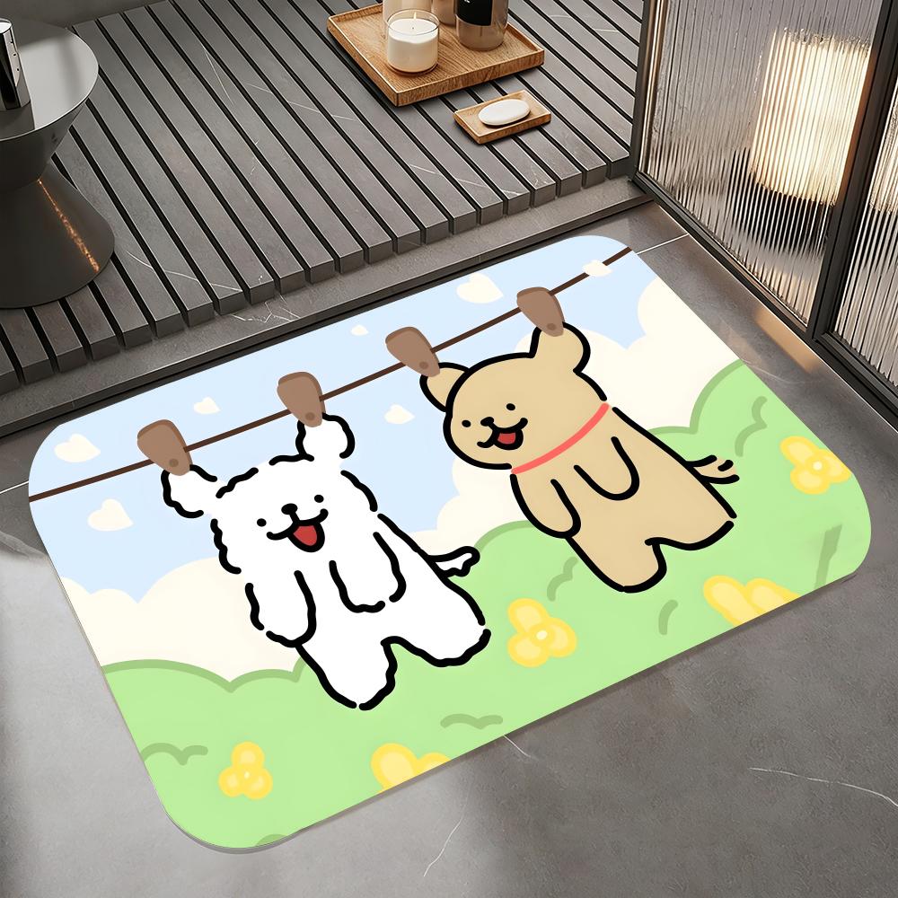 อะนิเมะ L-LINE FRIENDS พรมปูพื - Quick Dry Diatomite Bath Mat บทวิจารณ์และราคา