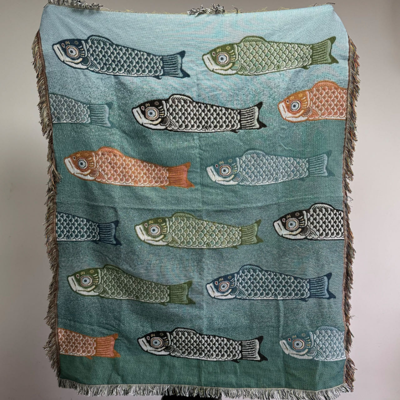 สิ่งทอเมือง Ins โมเดิร์น Koi ป - Boho Throw Blanket Fringe บทวิจารณ์และราคา
