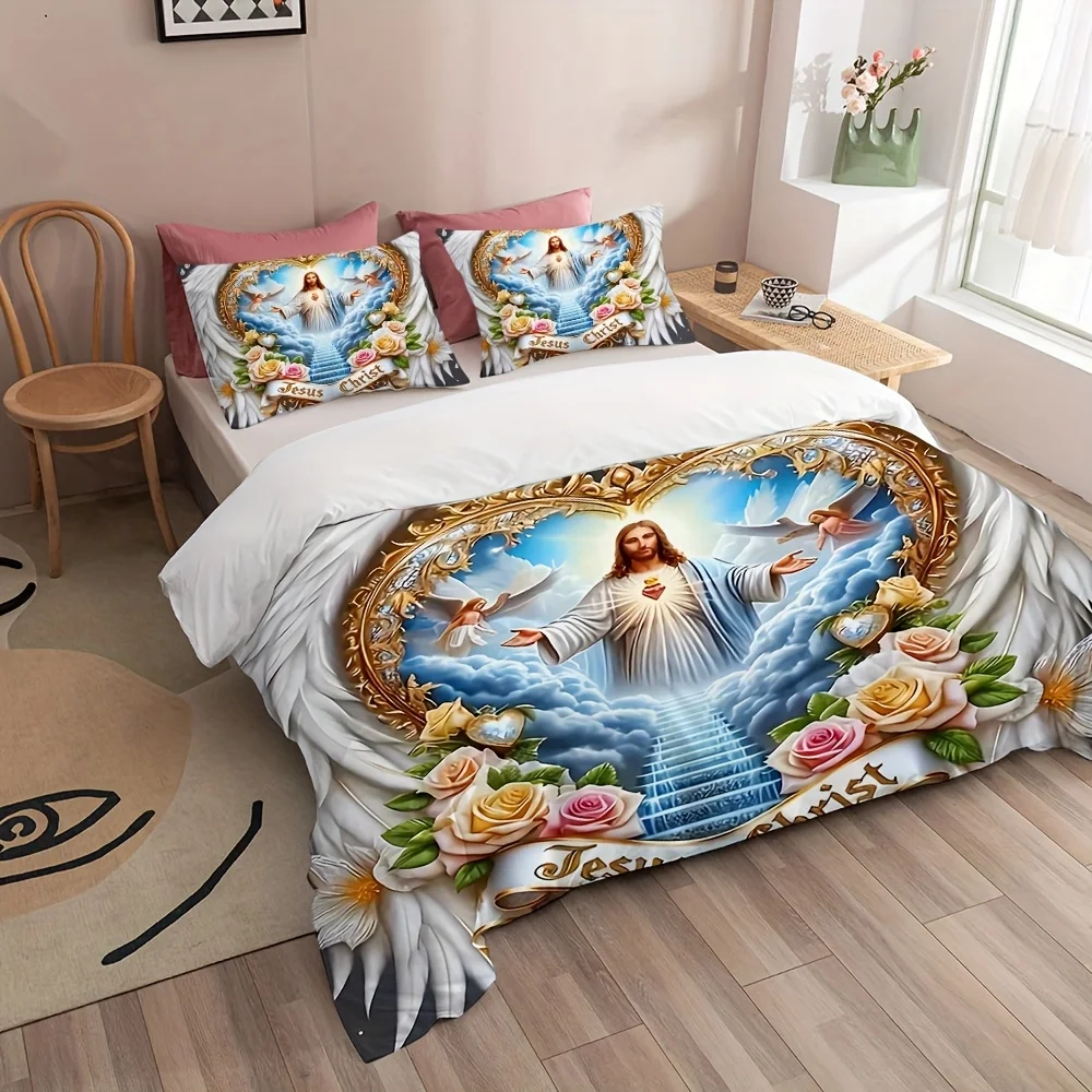 ชุดเครื่องนอนลายปีกศักดิ์สิทธิ - Duvet Cover Sets With Zipper บทวิจารณ์และราคา