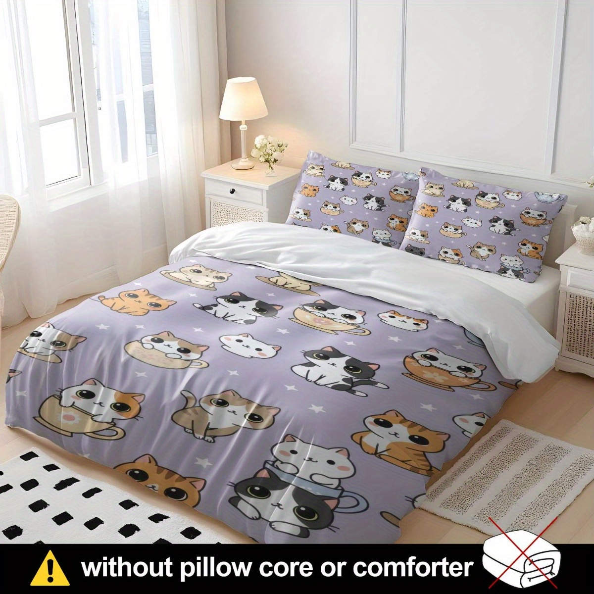 ชุดปลอกผ้านวมนุ่ม 3 ชิ้น ชุดปล - Duvet Cover Sets With Zipper บทวิจารณ์และราคา