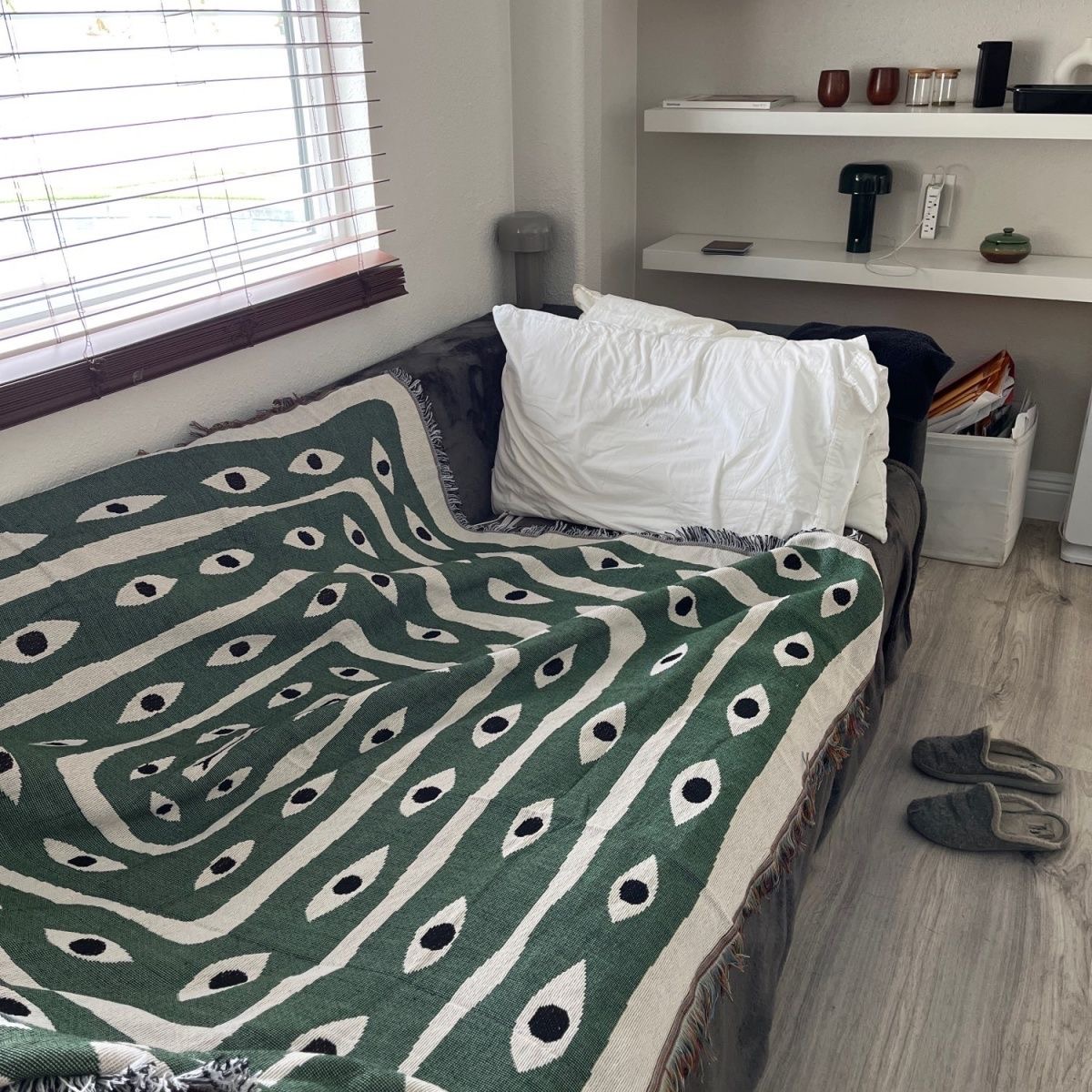 สิ่งทอเมือง Ins Eye Eye โยนผ้า - Boho Throw Blanket Fringe บทวิจารณ์และราคา