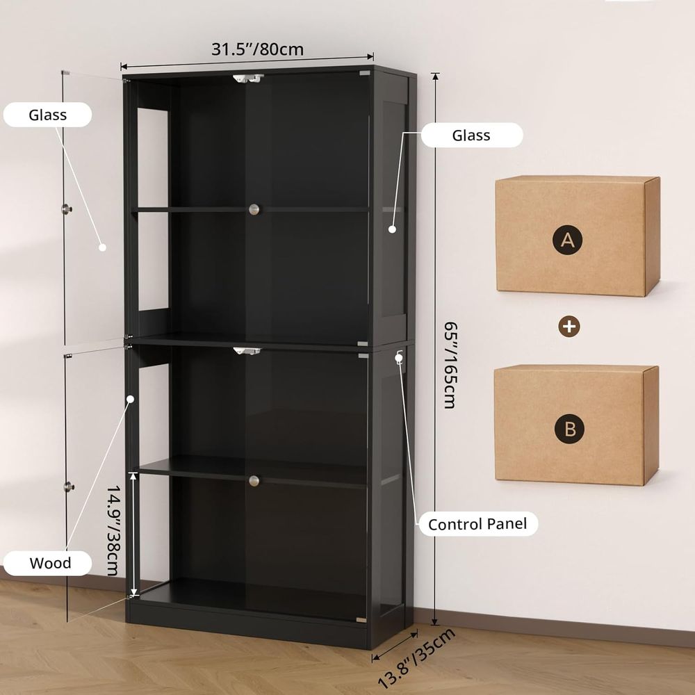 ตู้โชว์กระจก 65 บาน, ตู้โชว์ 4 - Storage & Organization บทวิจารณ์และราคา