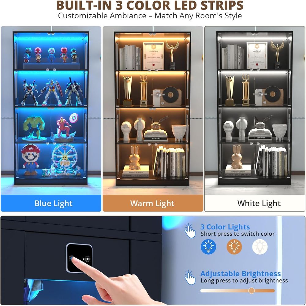 ตู้โชว์กระจก 65 บาน, ตู้โชว์ 4 - Storage & Organization บทวิจารณ์และราคา
