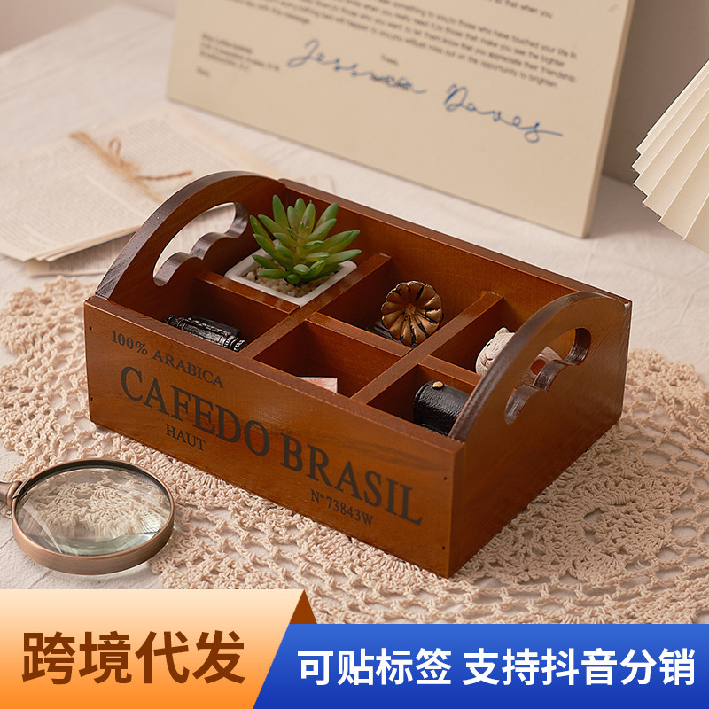 กล่องเก็บของไม้สไตล์ Zakka แบบ - Storage & Organization บทวิจารณ์และราคา