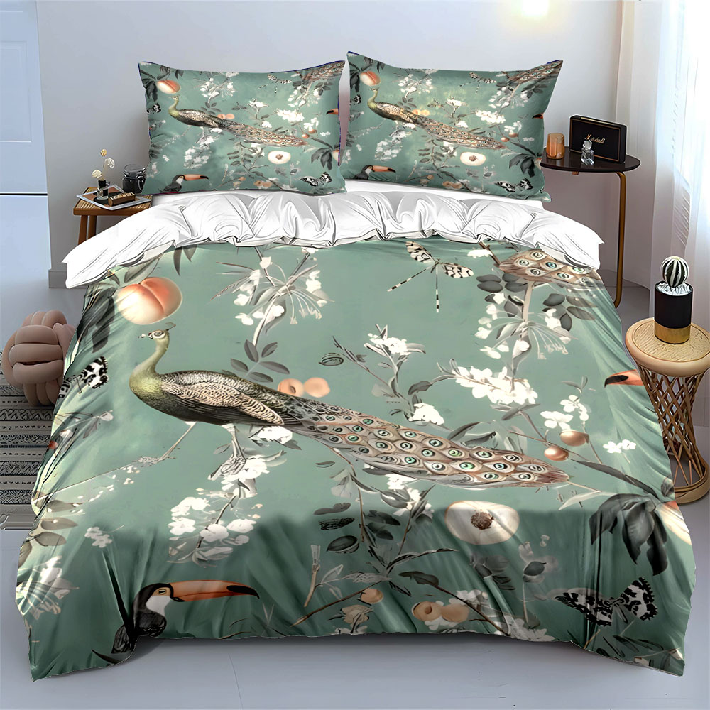 ชุดเครื่องนอนลายดอกไม้ 3 ชิ้น  - Aesthetic Floral Duvet Cover บทวิจารณ์และราคา