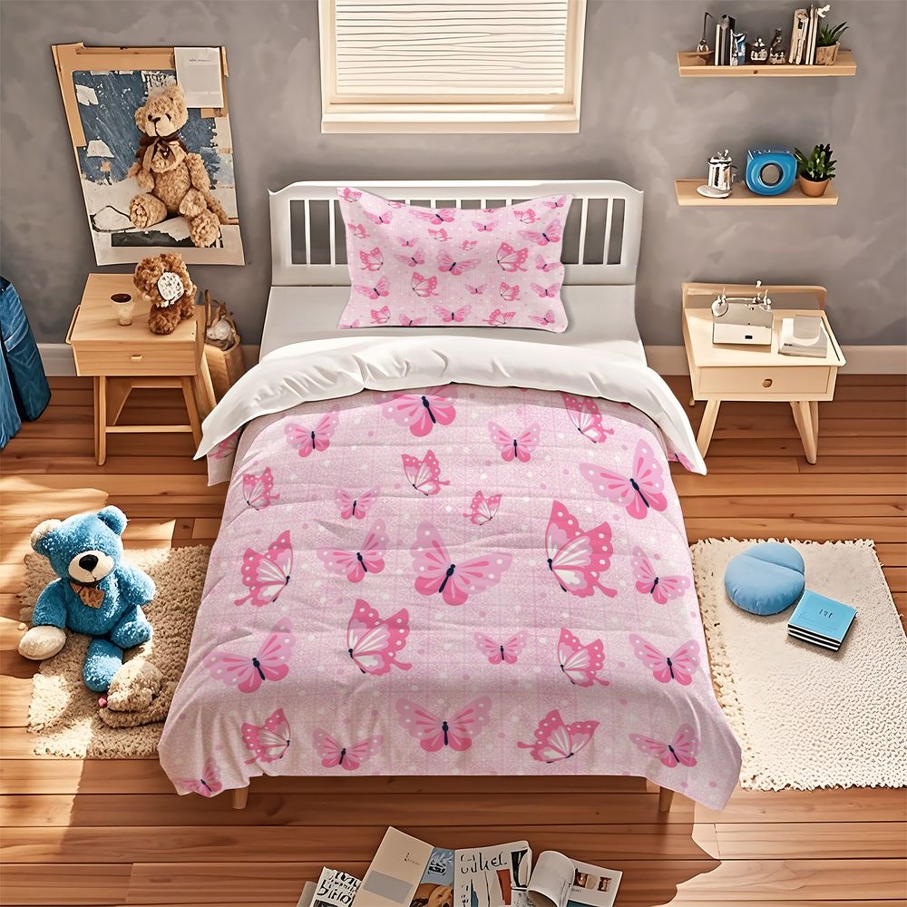 ชุดผ้าห่มลายผีเสื้อ ชุดเครื่อง - Aesthetic Floral Duvet Cover บทวิจารณ์และราคา