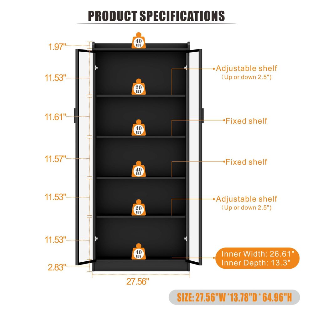 ตู้โชว์พร้อมชั้นวางปรับระดับได - Lighting บทวิจารณ์และราคา