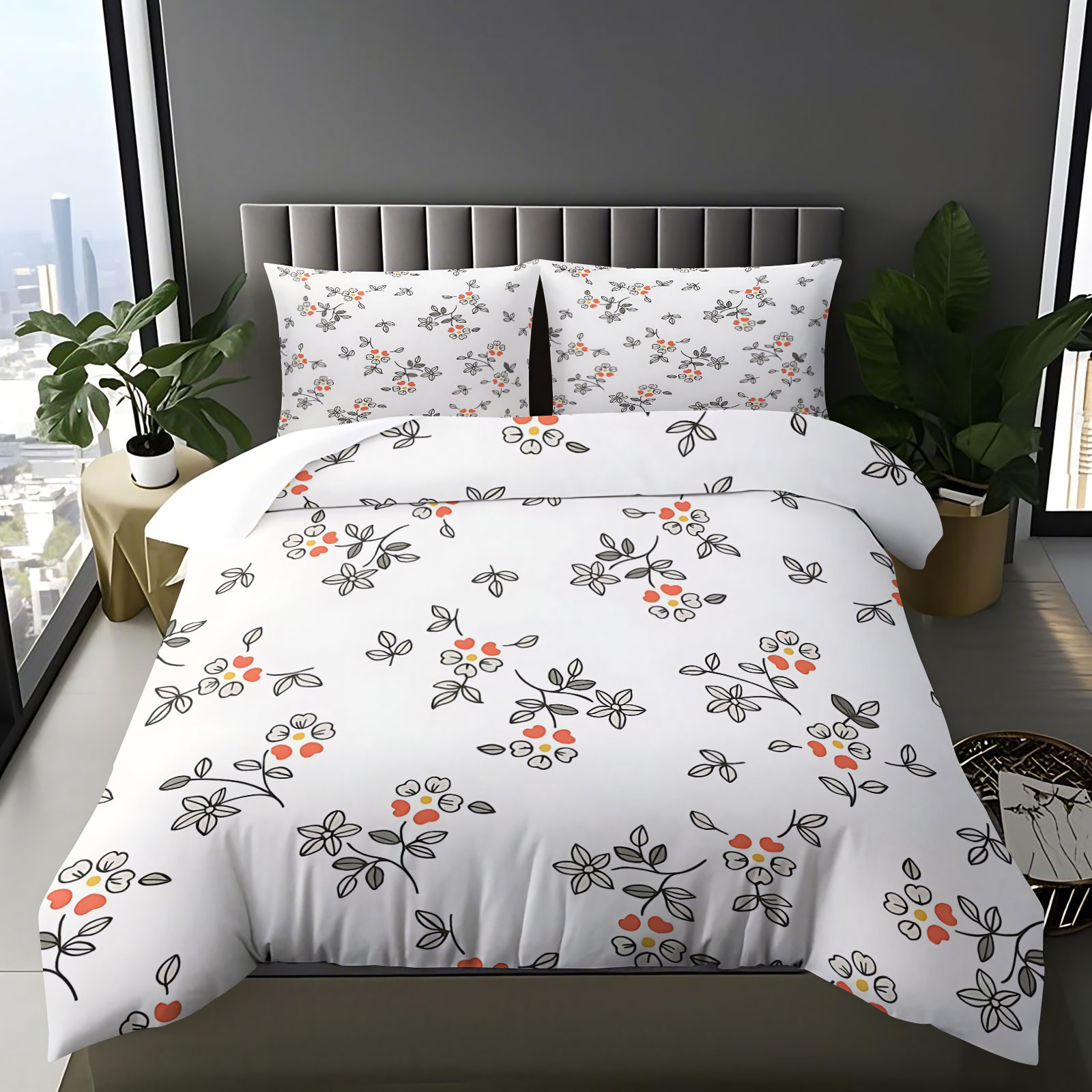 ชุดผ้าปูที่นอนลายดอกไม้เล็กๆ ส - Aesthetic Floral Duvet Cover บทวิจารณ์และราคา