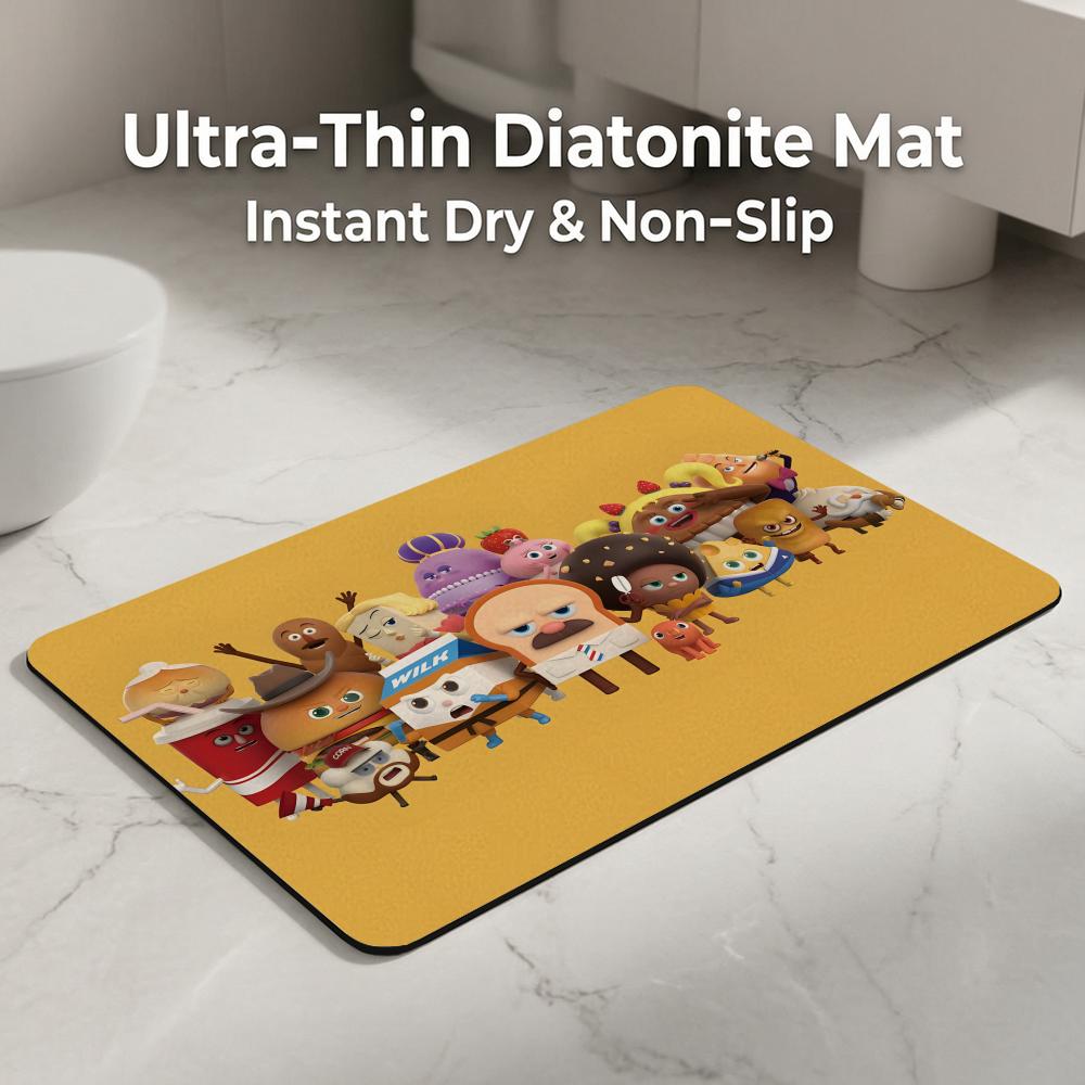 พรมปูพื้นลายการ์ตูน B-Bread B- - Quick Dry Diatomite Bath Mat บทวิจารณ์และราคา