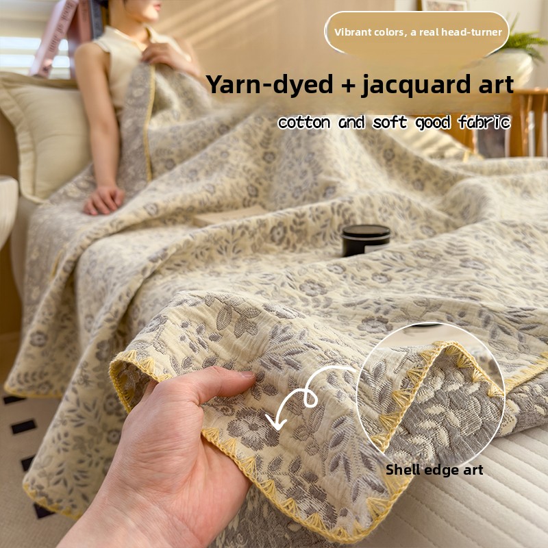 ผ้าห่มมัสลินผ้าฝ้าย 100% ระบาย - Muslin Cotton Bedspread บทวิจารณ์และราคา