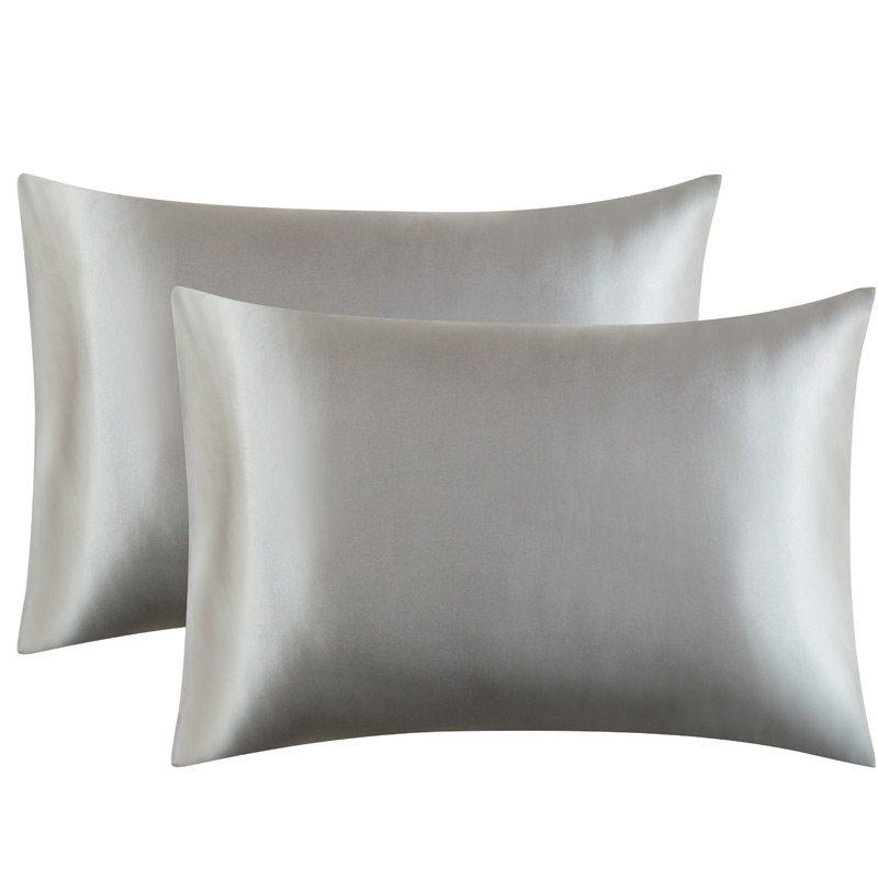 สีทึบซาตินปลอกหมอนผิว2-แพ็ค-สี - Satin Silk Pillowcase Hair Skin บทวิจารณ์และราคา