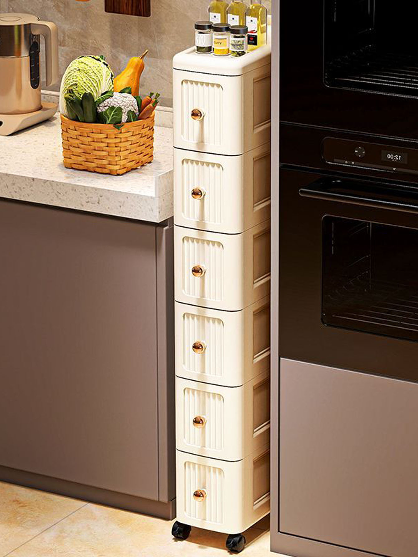 ตู้เก็บของแบบมีช่องว่างกว้าง 1 - Kitchen บทวิจารณ์และราคา