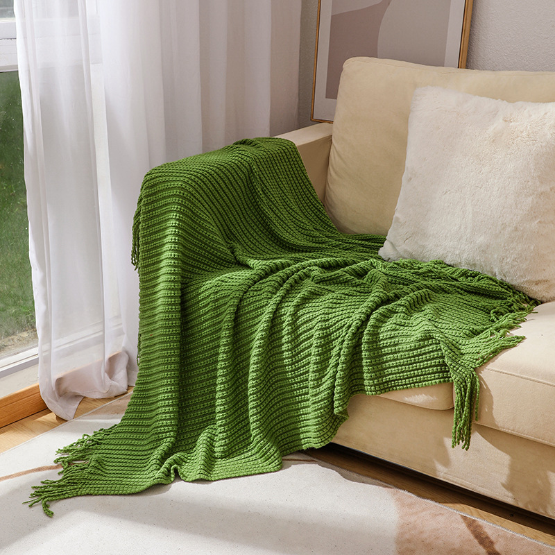 สิ่งทอเมืองNordicโยนผ้าห่มถักโ - Boho Throw Blanket Fringe บทวิจารณ์และราคา