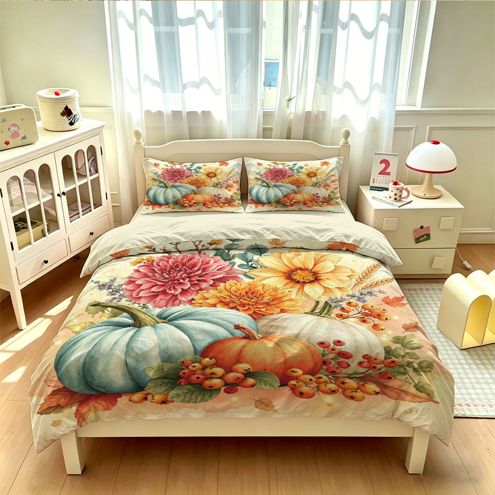 ชุดผ้าปูที่นอนลายดอกทานตะวันสี - Aesthetic Floral Duvet Cover บทวิจารณ์และราคา