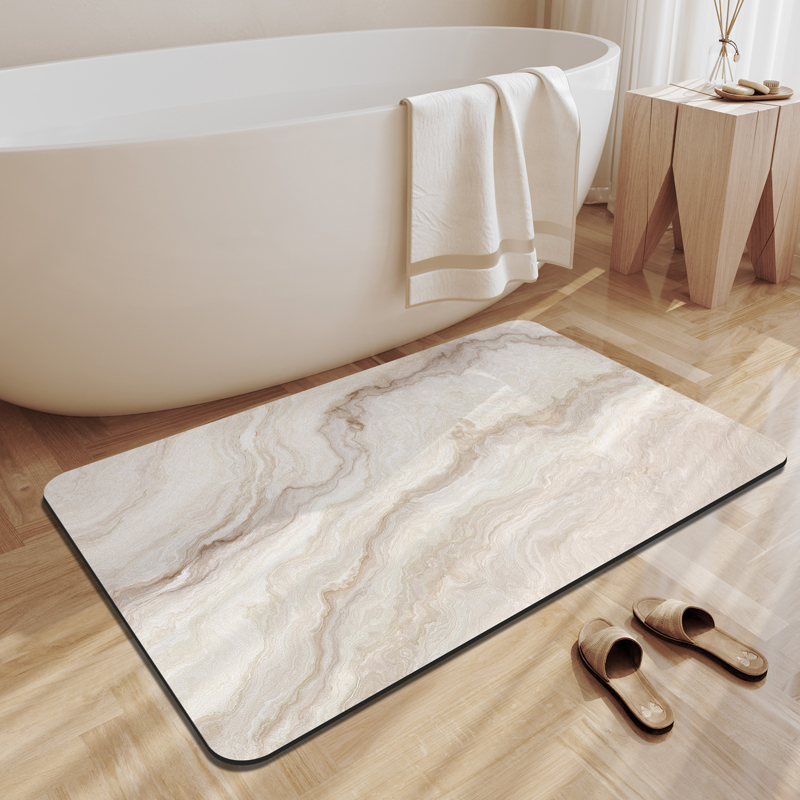 Diatomaceous Earth Bath Mat ห้ - Quick Dry Diatomite Bath Mat บทวิจารณ์และราคา