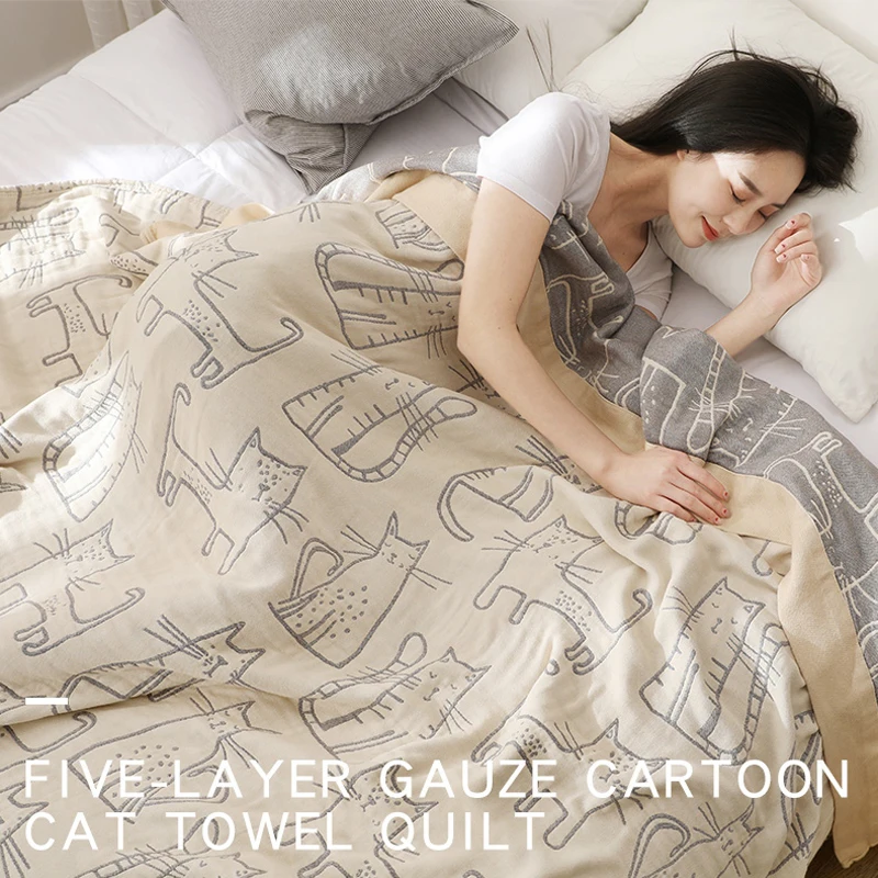 Wasart ผ้านวมผ้าฝ้ายแท้สองชั้น - Muslin Cotton Bedspread บทวิจารณ์และราคา
