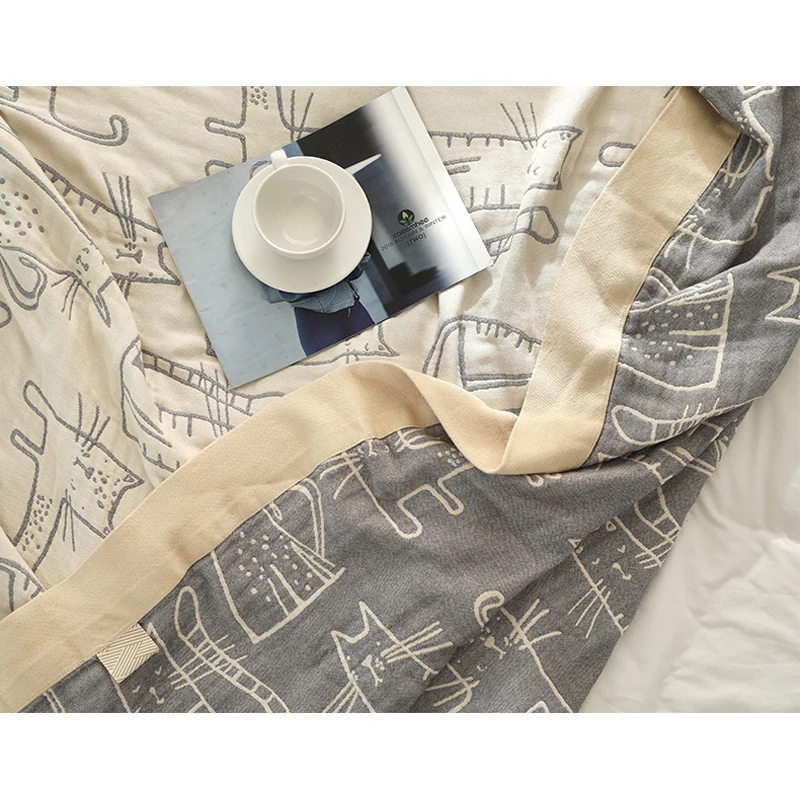 Wasart ผ้านวมผ้าฝ้ายแท้สองชั้น - Muslin Cotton Bedspread บทวิจารณ์และราคา