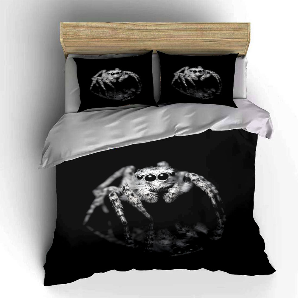 ชุดปลอกผ้านวมลายแมงมุมกระโดด ส - Duvet Cover Sets With Zipper บทวิจารณ์และราคา